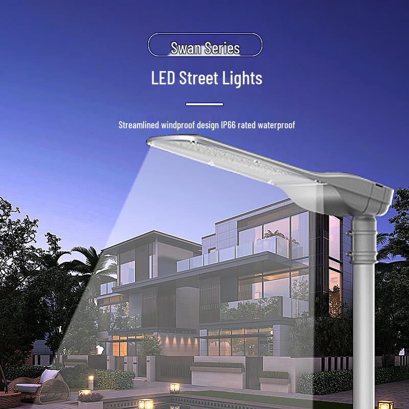 Rongya 50W LED Outdoor Microwave Sensor Street Light with Philips Driver