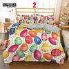 Мягкий комплект постельного белья с пасхальными яйцами, 3D-принт, кролик, мультяшные яйца, пододеяльник, наволочка из полиэстера, поздравления и подарки на Пасху