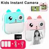 Детская камера с мгновенной печатью, мини-термопринтер, видеоцифровая детская камера для фотографии, развивающие игрушки, подарок