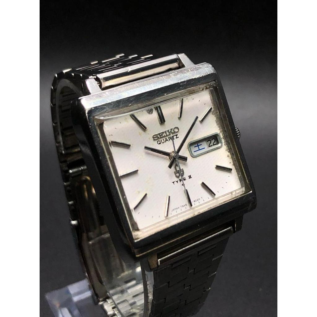 Хлам  Чрезвычайно редкие  Шедевр старого кварца  Seiko [TYPE/Тип 2] Редкая квадратная форма  Изготовлены Suwa Seikosha в 1977 году
