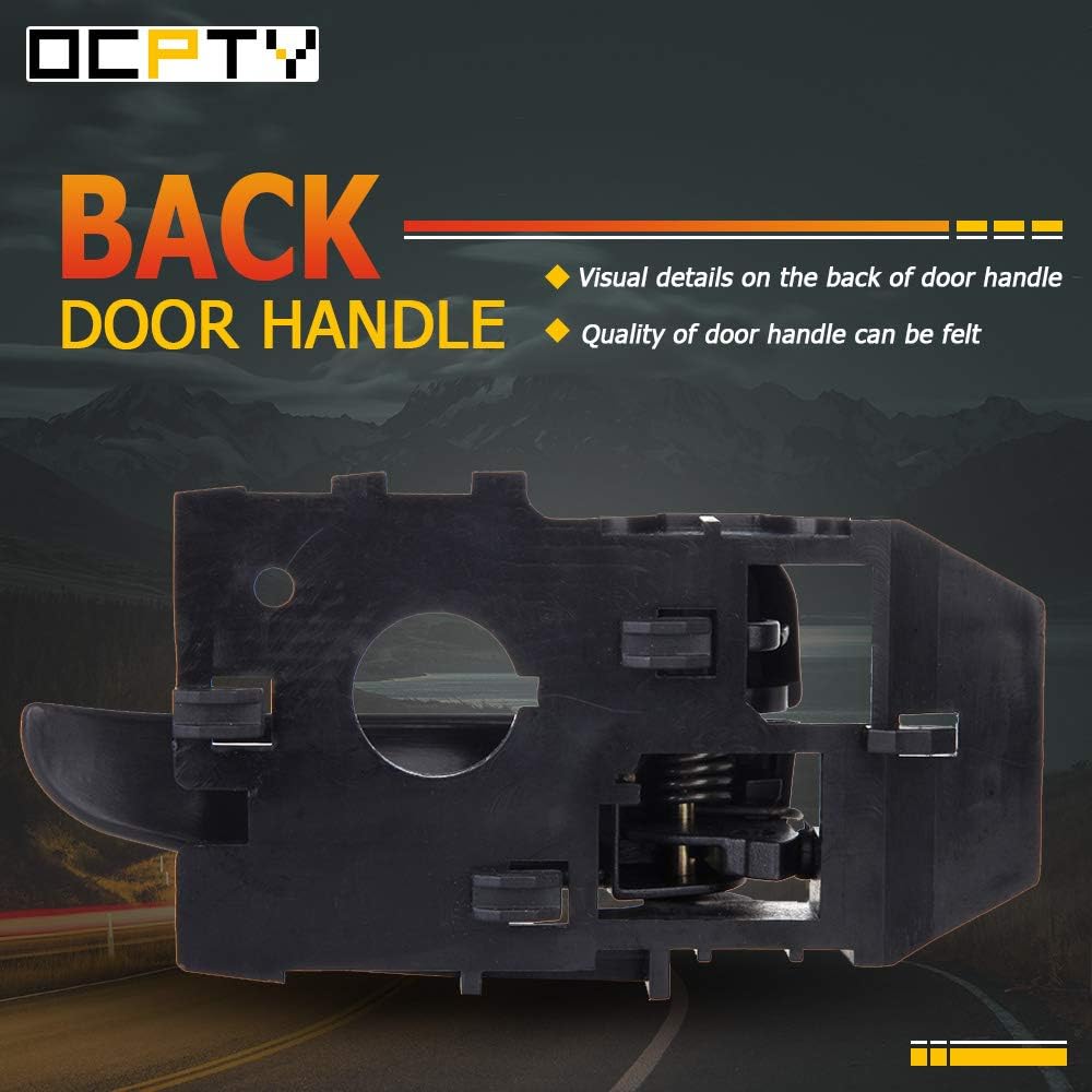 OCPTY Door Handle Interior Driver Left Side Replacement fit 2001-2006 for Hyundai Elantra Inside Door Handle Black