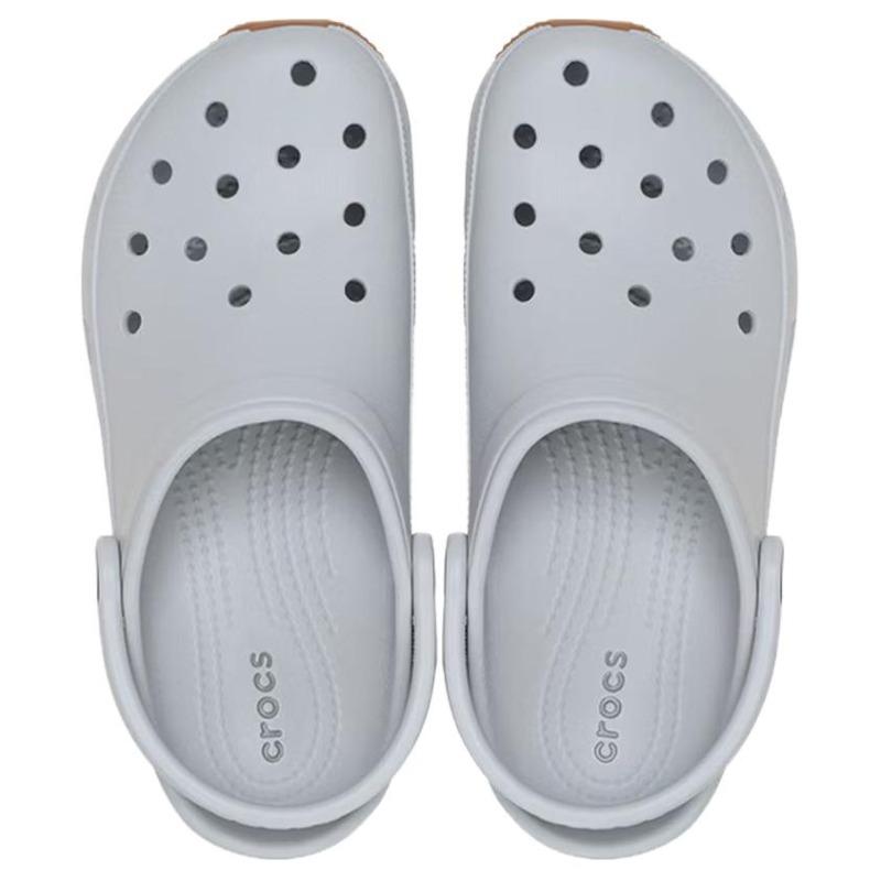 Crocs Crocband Casual Series Minimal Versatile Outdoor Breathable Clogs Unisex Gray 212831-1FT
