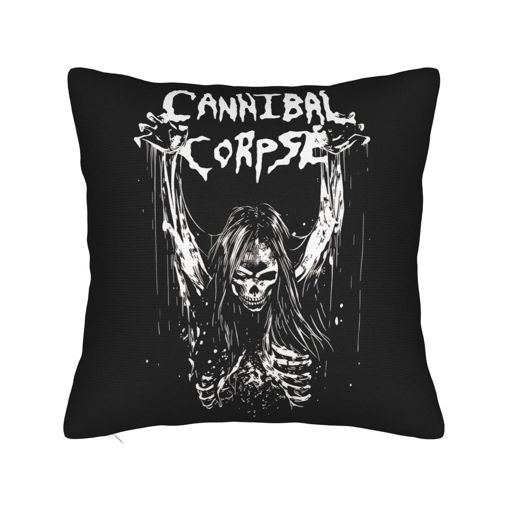 Pillow Case Death Metal Band Cannibal Corpse Soft  Pillow Cover For Sofa Home Decoration Retro Trendy Pillowcases