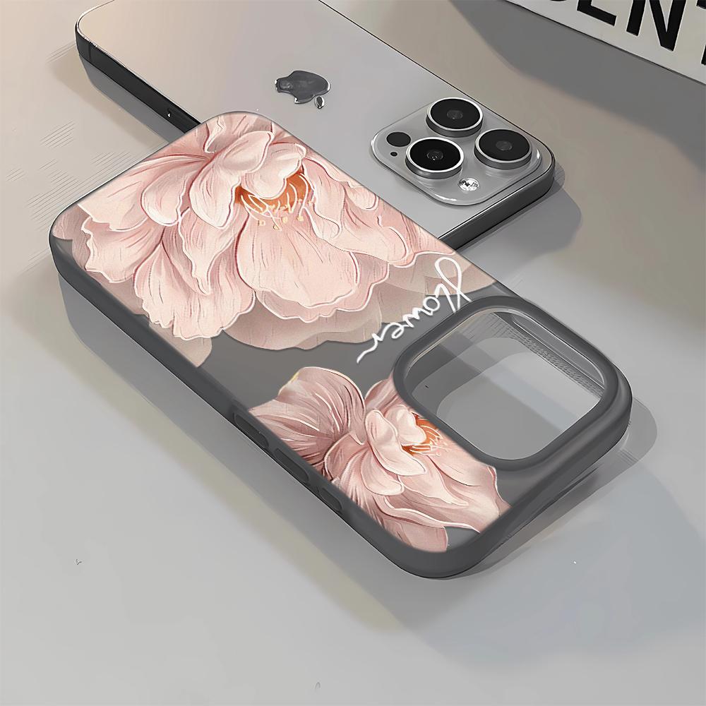 Pink Blossom Design Phone Case For IPhone 17 16 13 15 11 12 14 17 Pro Max Air 7 8 Shockproof Transparent Cover Silicone Fundas