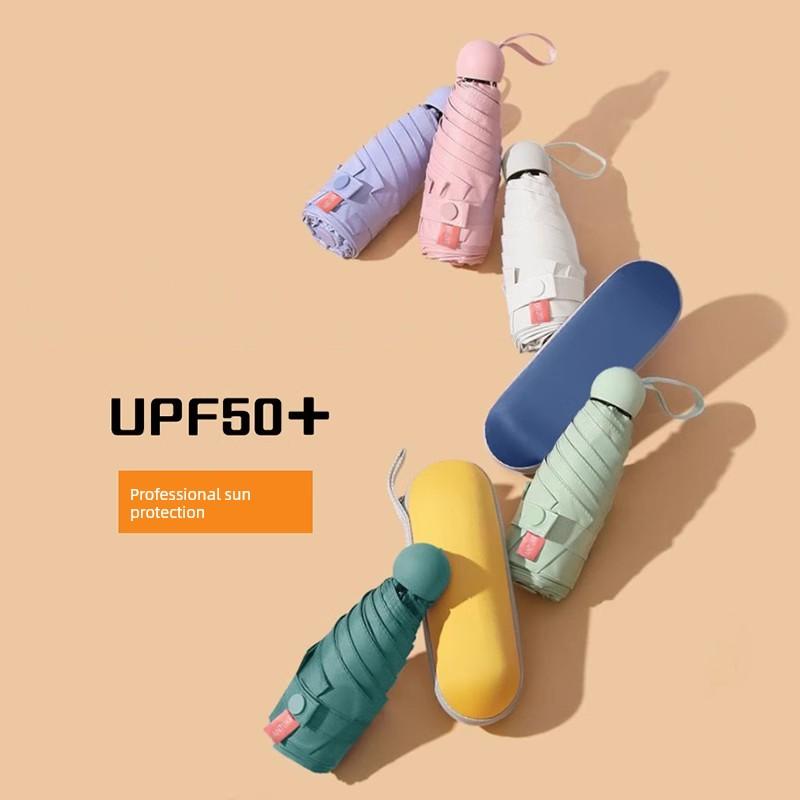 50% off Compact and Portable Pocket Capsule Umbrella for Women, Dual-Use for Sun and Rain, Uv Protection Sunshade Umbrella