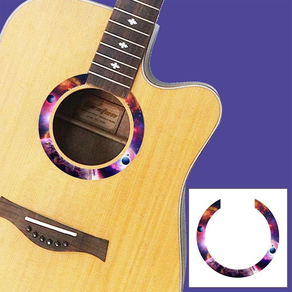ПВХ наклейка на резонаторное отверстие, принадлежности для музыкальных инструментов, гитарные аксессуары, наклейка для фолк-гитары, гитара