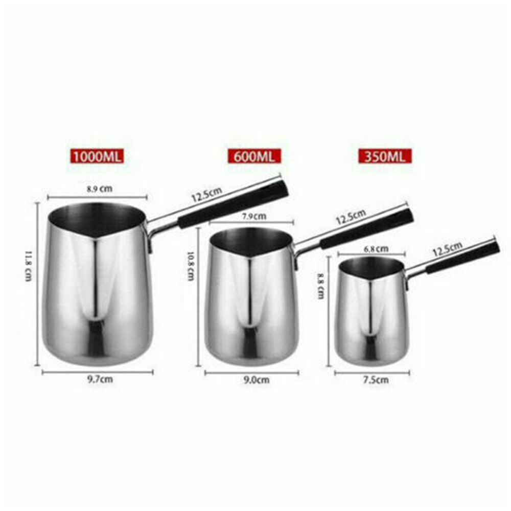 Home Pouring Long Handle Coffee Cup Wax Melting Pot Candle Pitcher Steel Making Jug Tool