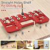 Aluminum Zinc Zinc Alloy Straight Hole Drilling Template Wear Resist Aluminum Pocket Hole Jig Kit  Cabinet