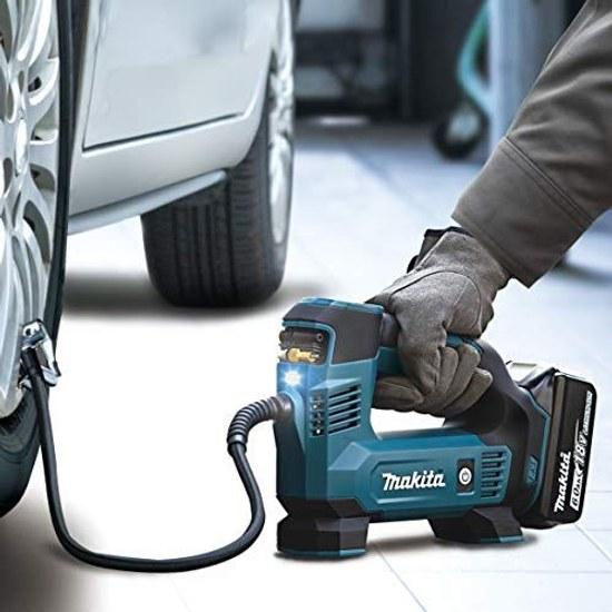 Makita rechargeable air pump 18V US UK French valve ball float battery charger sold separately MP180DZ blue
