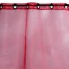 Bordeaux Red Eyelet Voile 110x250