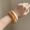 Round Resin Bangle Europe American Style Exaggerated Bracelet Temperament Cuff Bangles  Girls