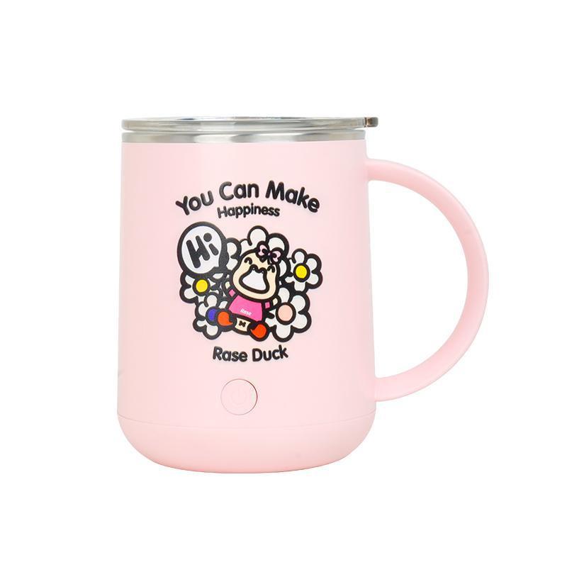 Автоматическая чашка для помешивания, портативная электрическая мешалка для кофе на батарейках, вращающаяся магнитная чашка для самостоятельного перемешивания из нержавеющей стали