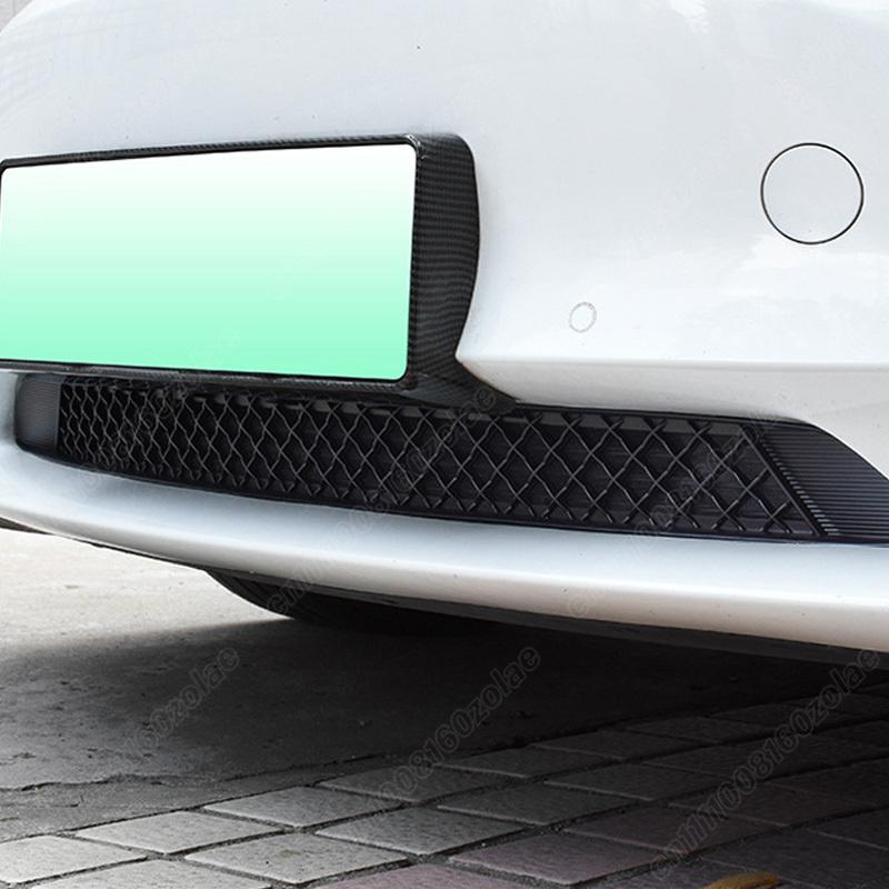 For Tesla Model 3 Model Y Automobile Honeycomb Style Front Bumper Air Intake Grille Sports Racing Radiator Protective Cover
