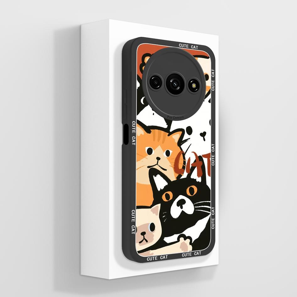 Милый клубничный и медвежий противоударный чехол из жидкого силикона для Redmi A1-A4