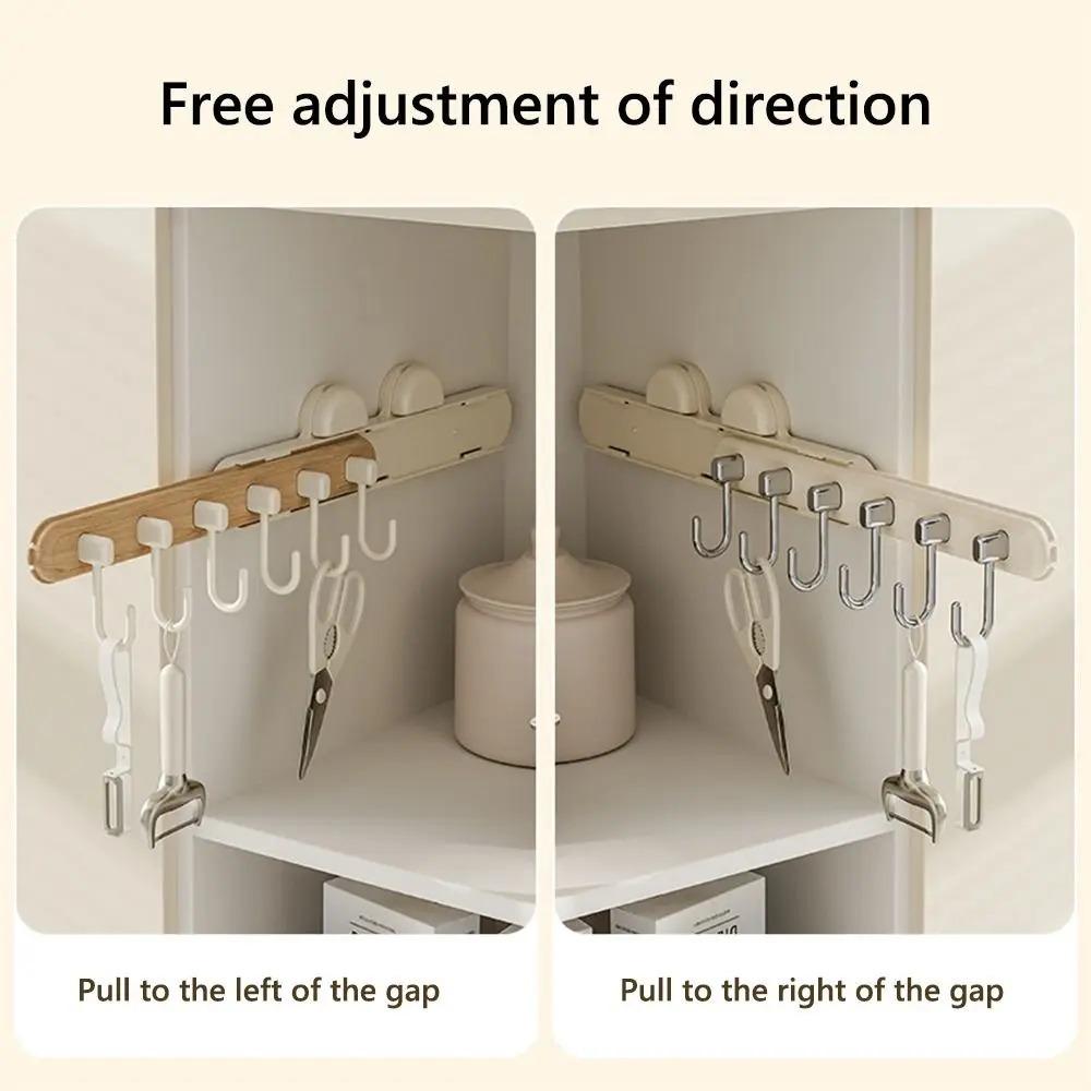 Punch-free Suction Cup Stretch Hook Wall-mounted Expansion Gap Hook Sticky Hook Coat Hanger