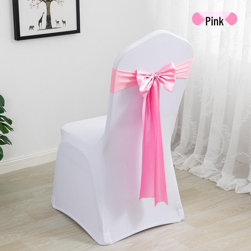 Elegant Wedding Ribbon Chair Cover Decoration