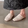 Fashion Summer Women's Slippers 2025 New Fashion Breathable Mesh Flats Luxury Wedge Heel Square Toe Slippers Comfortable Women's Shoes