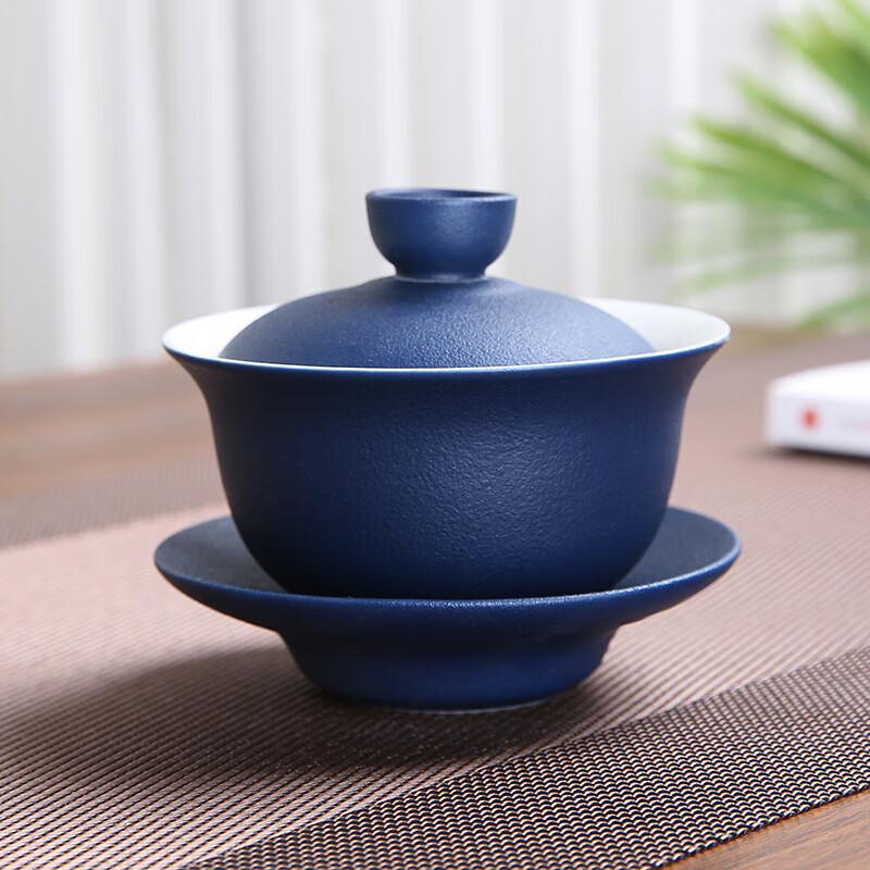 Cha Xun Stone Glaze Ceramic Sancai Gaiwan