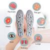 1 Pair Magnetic Acupressure Massage Insoles Foot Massage Design Shock-Absorbing Anti-Fatigue Gel Massage Points Insoles