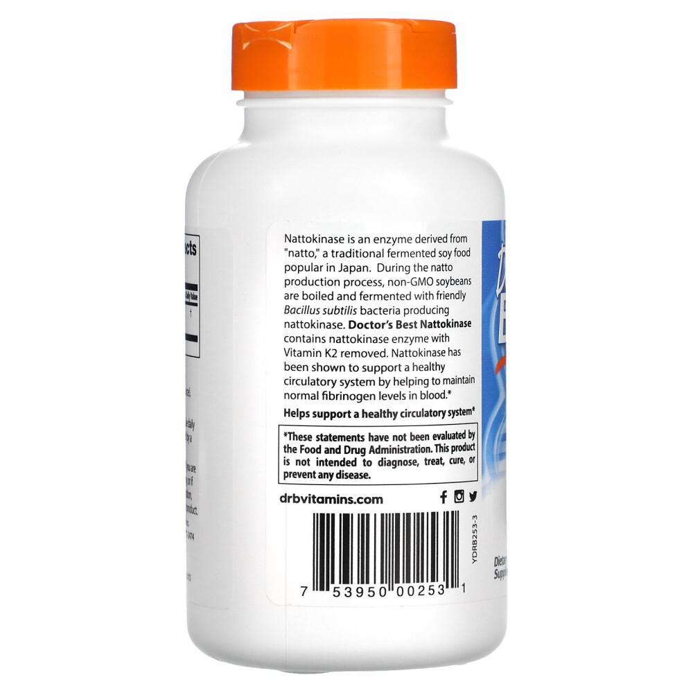 Doctor's Best Nattokinase 2000 FU Veggie Capsules, 270 Count