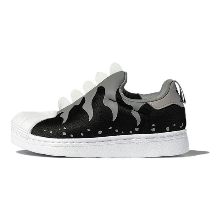 adidas Оригинальные повседневные прочные низкие кеды для скейтбординга Superstar 360 Детские кроссовки Черный GX3265
