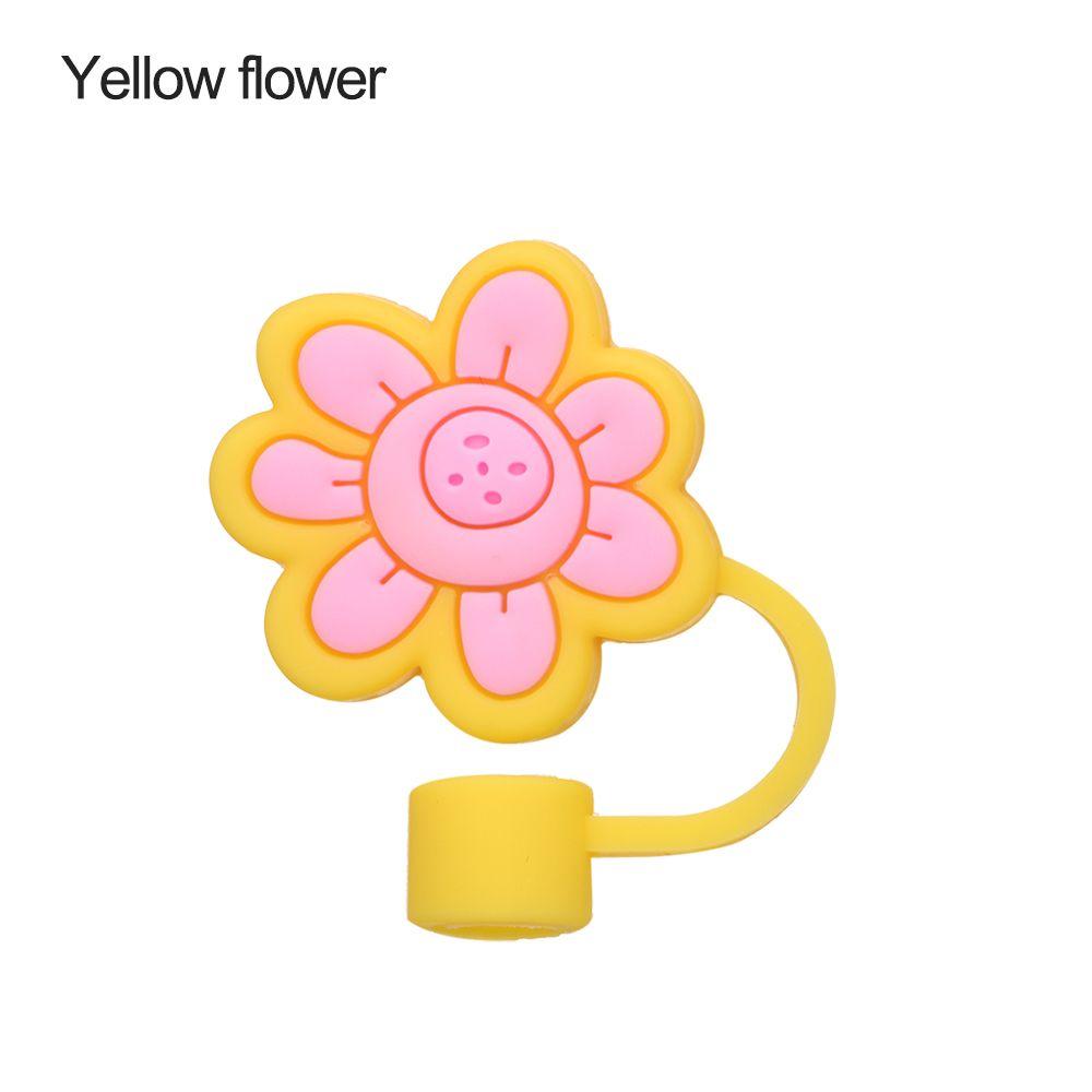 Sealing Lids Drinkware Accessories Cartoon Straws Plugs Silicone Dust-Proof Cap Pipette Tip Cover