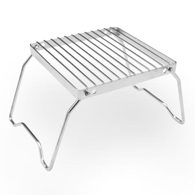 Портативная складная походная печь из нержавеющей стали и подставка для барбекю
