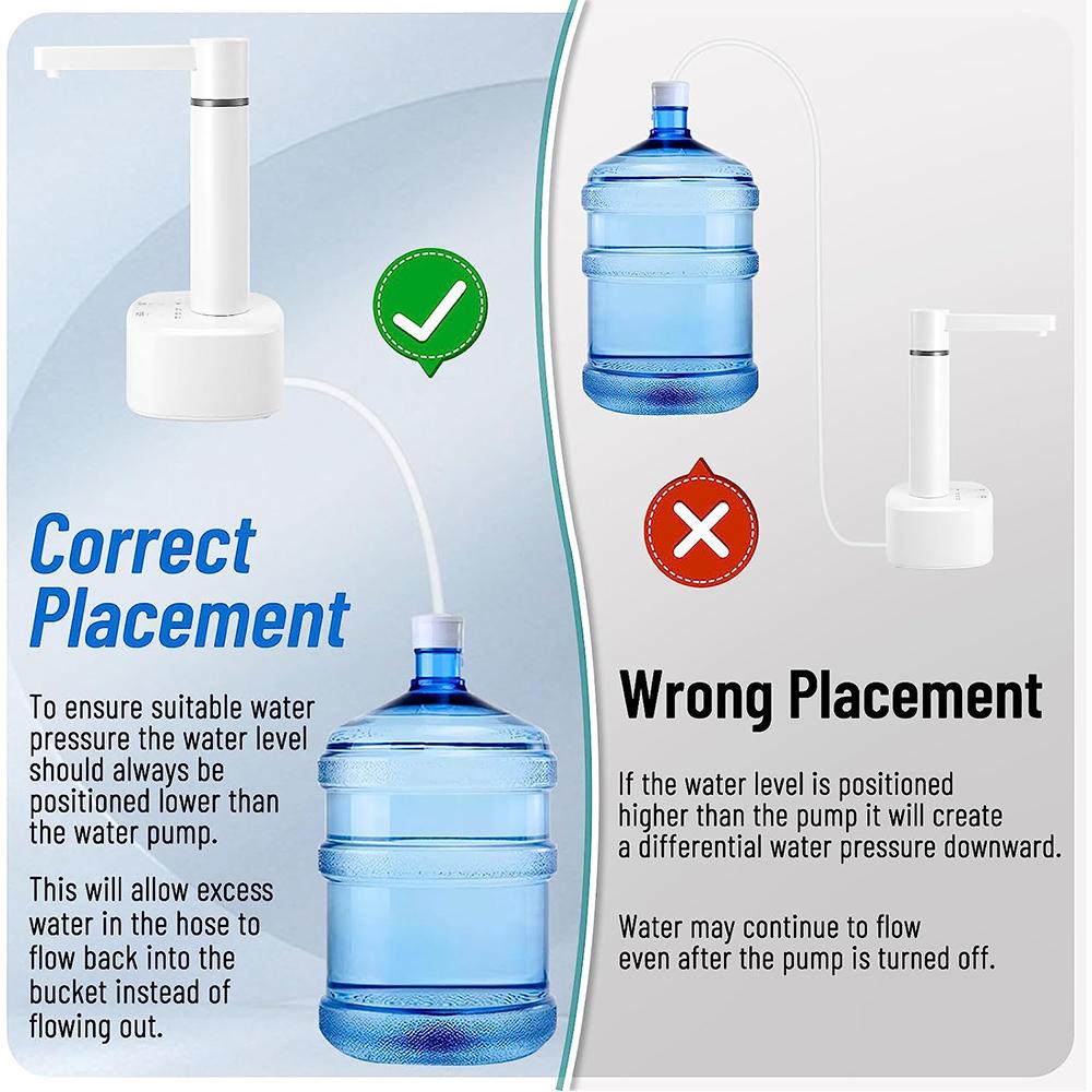 Настольный диспенсер для воды с аккумулятором 1200 мАч для дома, офиса, кемпинга, путешествий