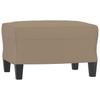 Vidaxl 3-Osobowa Sofa Z Podnóżkiem, Cappuccino, 180 Cm, Sztuczna Skóra
