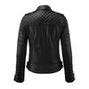 SKINOUTFIT Женская мотоциклетная кожаная куртка из натуральной черной ягнячьей кожи, кафе-рейсер, байкерская верхняя одежда