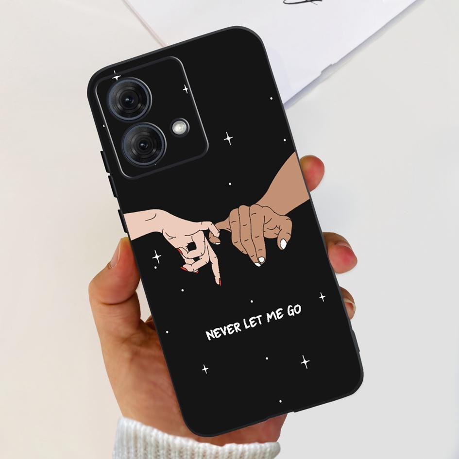 For Motorola Moto G84 5G Case 2023 New Stylish Butterfly Cat Slim Black Silicone Soft TPU Phone Cover For Moto G84 5G G 84 Coque