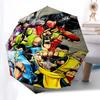 1pc Mortal Kombat Ninja Warriors Auto Open Umbrella, Portable 3-Fold Design with 8-Bone Iron Frame, Outdoor for Fans, Travelers, Daily Use, and Gift G