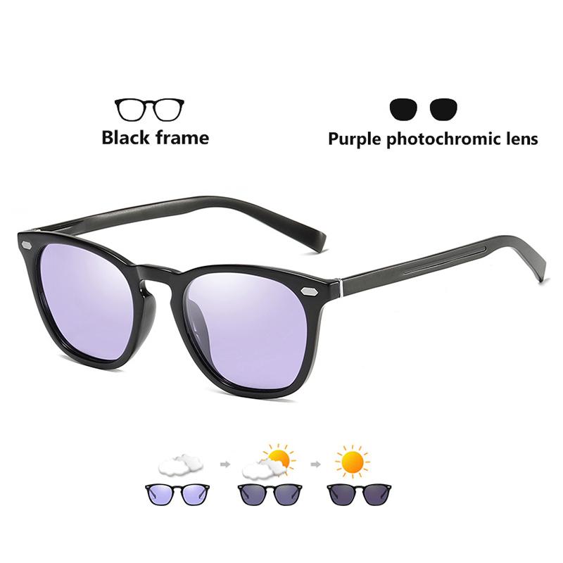LIOUMO Design Men Women Classic Retro Rivet Photochromic Polarized Sunglasses UV400 Protection Driving Goggles gafas de sol