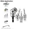 Угловой патрон для дрели, насадка на 105 градусов, шестигранный адаптер, удлинитель, набор для электроинструмента, вращающаяся отвертка, держатель бит, гайка