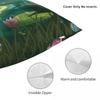 Mermaid In A Lily Pond Pillowcase Polyester Linen Velvet Printed Zip Decorative Pillow Case Room Cushion Cover