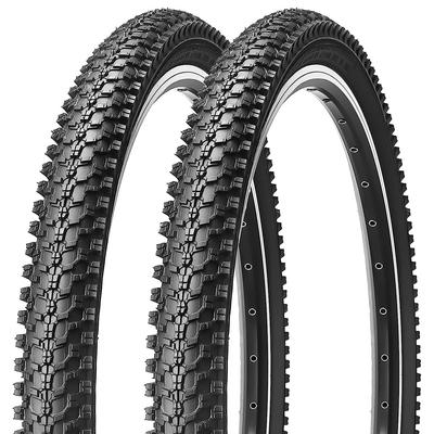 MOHEGIA 2 шт. Покрышки для горного велосипеда 24 дюйма: 26×1.95 54-559 Складной Велосипед MTB Запасные Покрышки - Черный