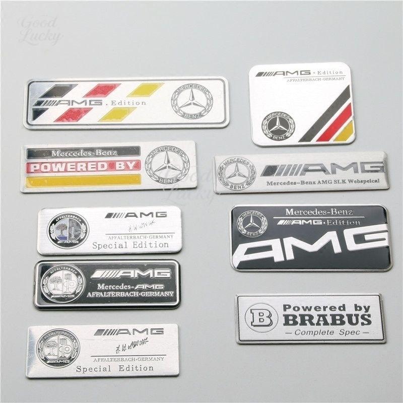 CQP1 For Mercedes-Benz C200 GLE 300L GLC260L GLA GLB CLA Models With AMG Logo Stickers for Side Stickers And Decorative Stickers.