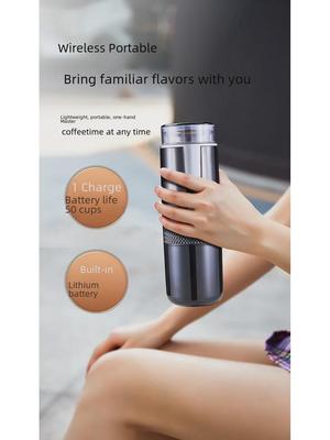 Портативная беспроводная кофеварка эспрессо: Мини-капсула K-Cup для использования на открытом воздухе, в машине и в путешествиях