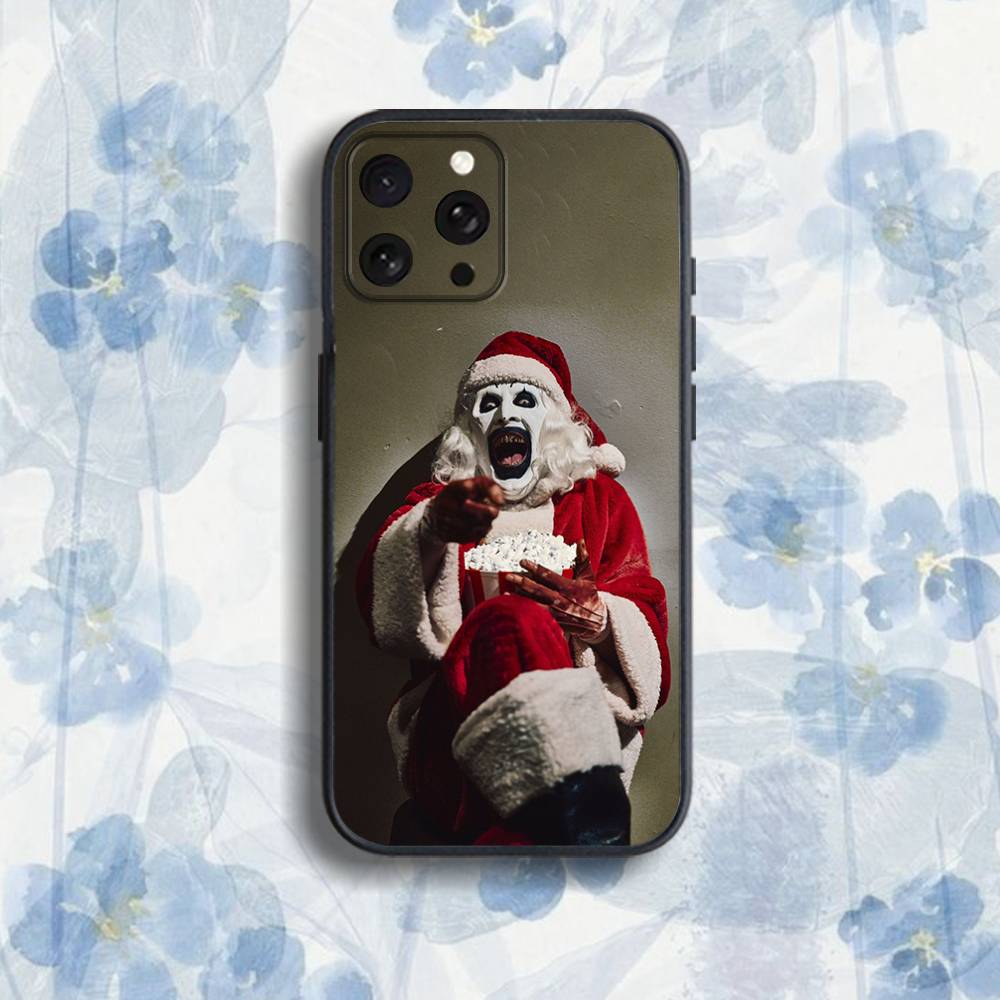 TerrifierS A-Art the C-Clown Phone Case For iPhone 17,16,15,14,13,12,Pro,Max,Plus,E,SE4,Air,Mini Black Soft Box