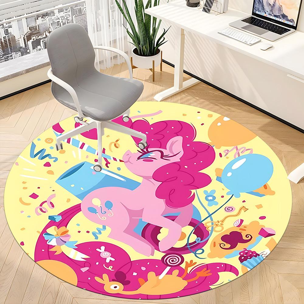 1 шт. Круглый ковер My Little Pony для офиса, под офисные стулья, спальни, гостиной, домашний декор a1022237