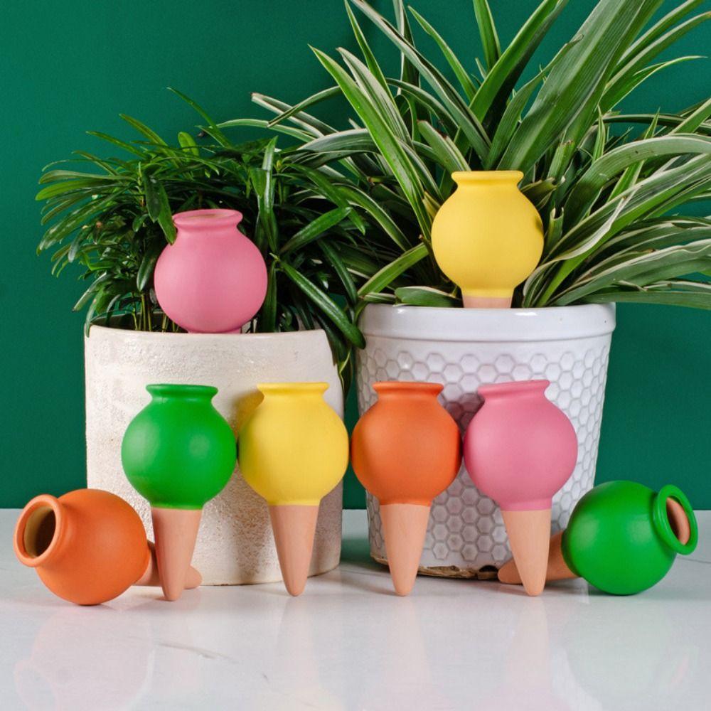 4PCS Breathable Potted Plant Drip Irrigator Self Watering Potted Dropper Device  Balcony