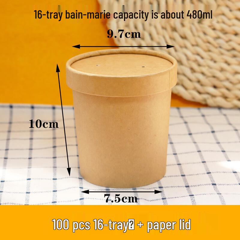 Disposable Kraft Paper Soup Container