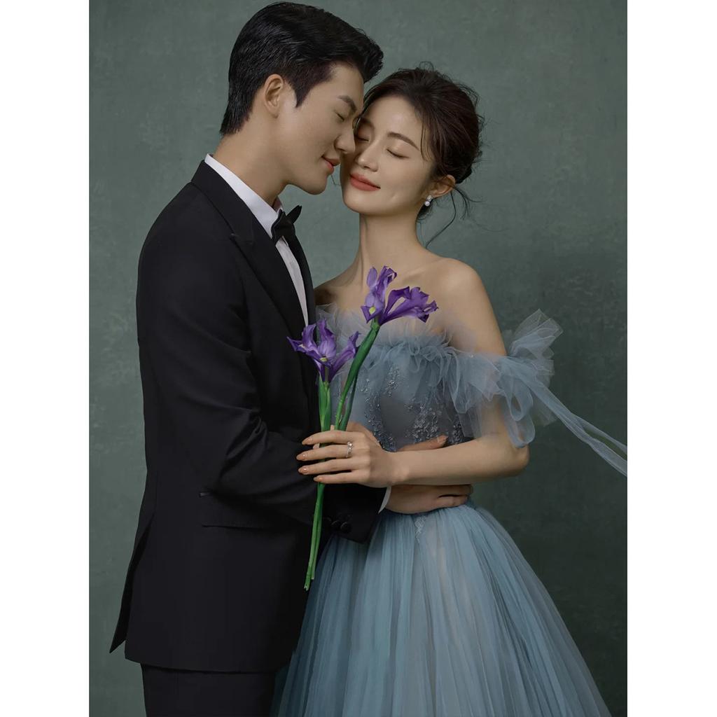 2025 новое свадебное платье Мори цветная пряжа модное и красивое супер фея сетка название сладкое пышное платье