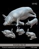 Mantis Miniature S Серия Животные Набор Животных 45 Свинья и Кролик Набор из Смолы Man35162 1/35