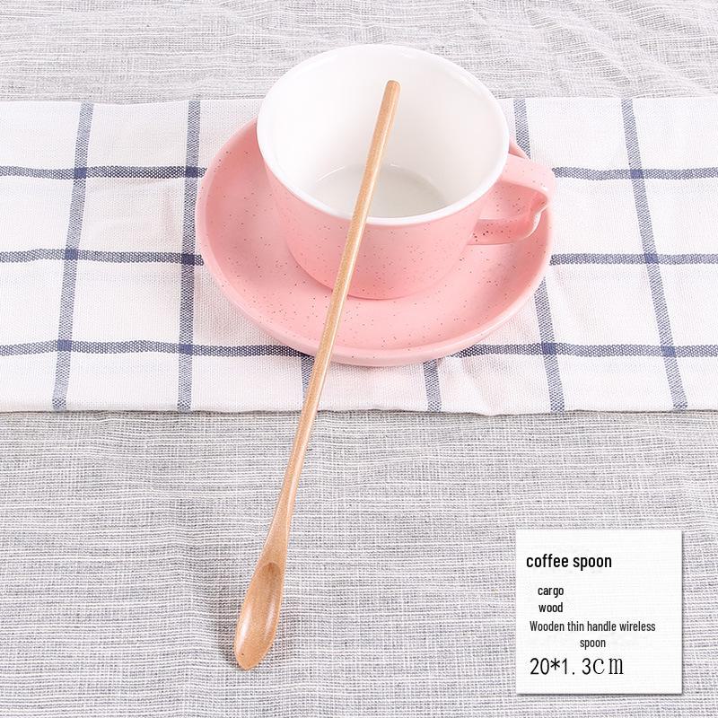 Деревянная ложка для размешивания кофе в японском стиле с длинной ручкой