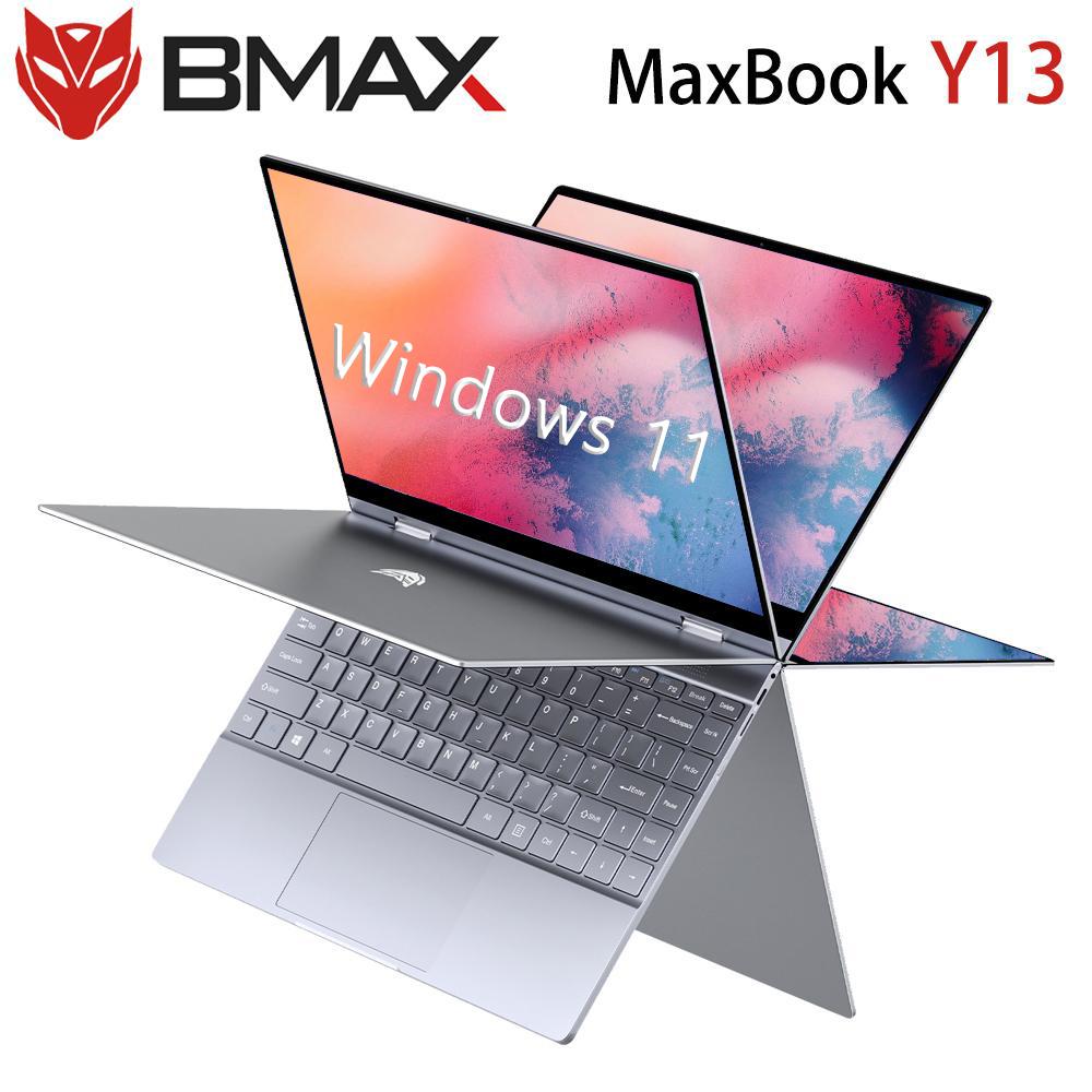 BMAX Y13 Laptop Intel Gemini Lake N4120 13.3” 360 Degree Convertible Full Metal Case 8GB LPDDR4 RAM 256GB SSD Windows11 Notebook Russian Calligraphy