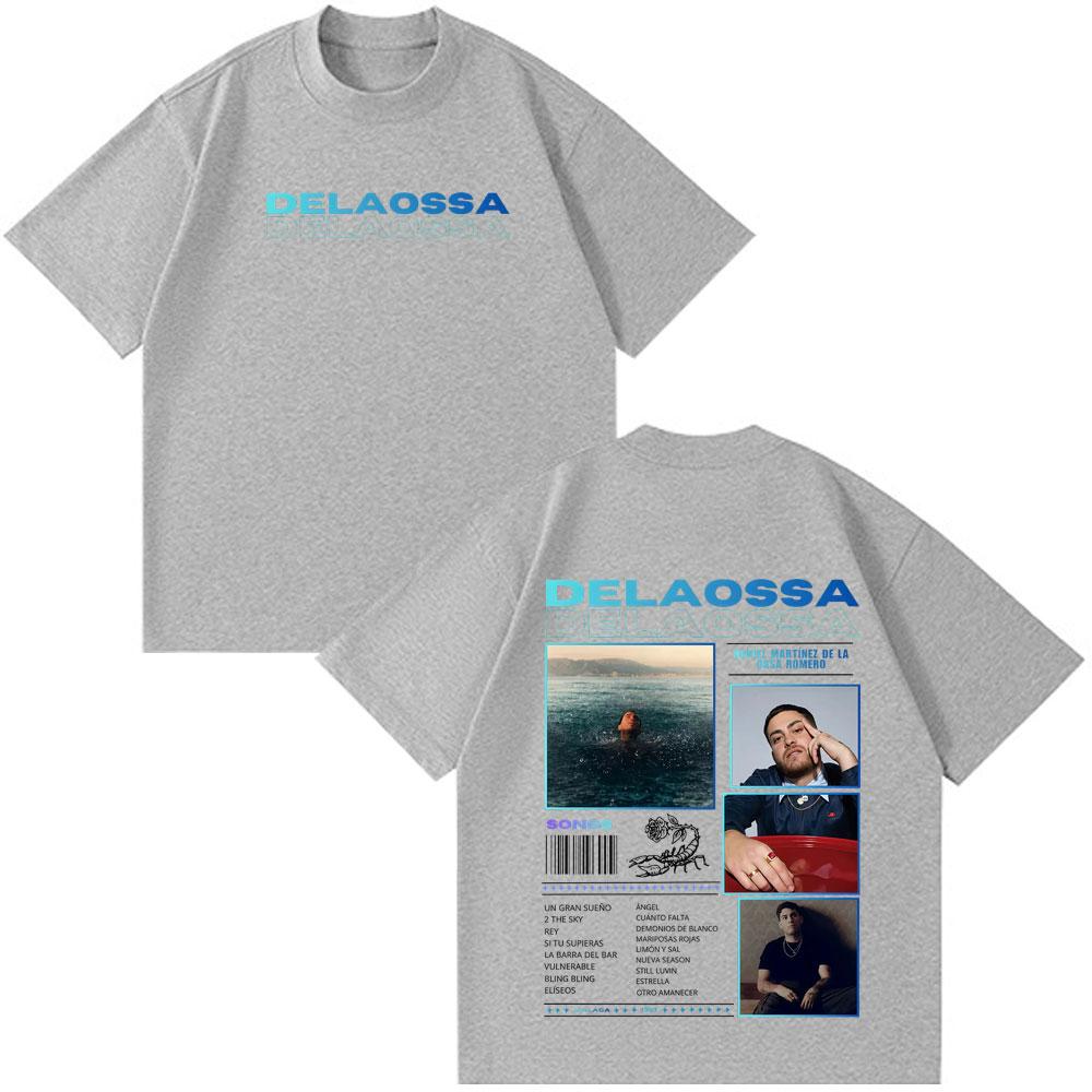 Rapper Delaossa Veneno Album Tour T Shirt Unisex Unisex Hiphop Fashion Harajuku T Shirts Vintage Summer Cotton Gothic Punk Tshirt