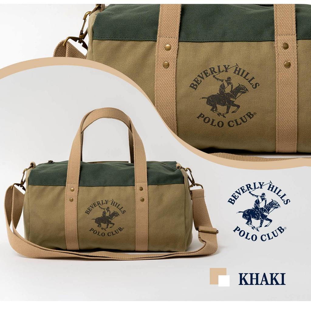 BEVERLY HILLS POLO CLUB Логотип бренда Beverly Hills Polo Club, принт с пони BHPC, сумка-тоут с двумя ручками и съемным плечевым ремнем, примерно