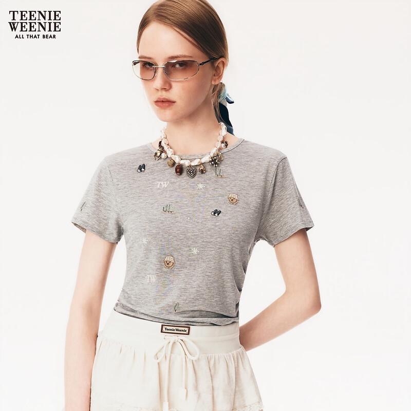 Teenie Weenie Women's Bear Letter T-Shirt