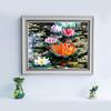 Diamond Embroidery Flowers Lotus Full Round Diamond Mosaic Cross Stitch Diamond Painting Rhinestones